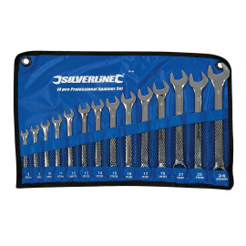 Clés Mixtes 14 pcs 8 - 24 mm - Ensemble Complet pour Réparation et Entretien - Silverline