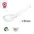 50 cuillères bouchées Chinoise 1,7 cl de 120 x 38 x Ht. 32 mm réutilisable, recyclable 100% Française - Transparent - D-Work