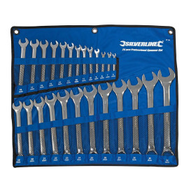Clés Mixtes 25 pcs 6 - 32 mm – Ensemble Complet pour Mécanique – Outils Pratiques et Durables - Silverline
