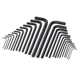 Clés Hexagonales Longues 25 pcs - Métrique et AF - Outils Pratiques pour Mécaniciens - Silverline
