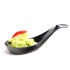 50 Indhye 1.7 cl bite-sized spoons, 102 x 38 x Ht. 32 mm, reusable, recyclable 100% French - Black - D-Work