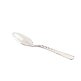 1000 mini cuillères L. 96 mm "spécial apéritif, cocktail" réutilisable, recyclable 100% Française - Transparent - D-Work