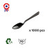1000 mini cuillères L. 96 mm "spécial apéritif, cocktail" réutilisable, recyclable 100% Française - Noir - D-Work
