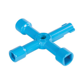 Clé 4-en-1 pour Compteurs 70 mm – Outil Pratique et Polyvalent pour Électriciens - Silverline
