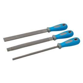 Râpes à Bois 200 mm - Lot de 3 - Outils Pratiques pour Finition et Ébénisterie - Silverline
