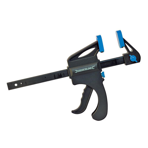 Presse à Serrage Rapide 150 mm - Précision et Efficacité - Outil Indispensable pour Bricoleurs - Silverline
