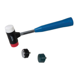Maillet à 4 Têtes Interchangeables Ø 37 mm - Outil Pratique pour Bricolage et Artisanat - Silverline

