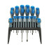 Tournevis à Manche Caoutchouté - Lot de 18 Pièces - Outils Pratiques et Ergonomiques - Silverline
