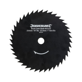 Lame de Débroussailleuse 40 Dents Ø 254 mm - Alésage de 25,4 mm - Performance Optimale - Silverline
