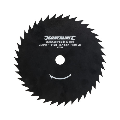 Lame de Débroussailleuse 40 Dents Ø 254 mm - Alésage de 25,4 mm - Performance Optimale - Silverline
