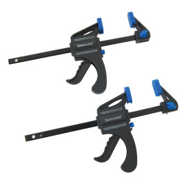 Mini-Presses Rapides 100 mm - Lot de 2 - Précision et Efficacité pour Vos Projets - Silverline
