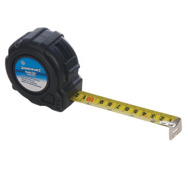 Mètre Ruban XL 5 m x 25 mm – Précision et Robustesse – Outil Indispensable pour Mesures - Silverline
