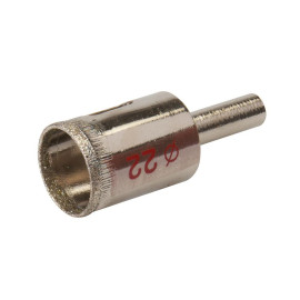 Scie-Cloche Diamantée 22 mm - Précision et Durabilité - Idéale pour Matériaux Durs - Silverline
