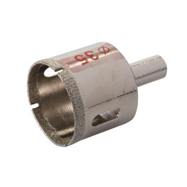 Scie-Cloche Diamantée 35 mm - Découpe Précise dans Matériaux Durs - Outil Indispensable pour Bricoleurs - Silverline
