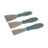 Couteaux à Enduire Expert - Lot de 3, 50, 75 et 100 mm - Outils de Finition de Qualité - Silverline

