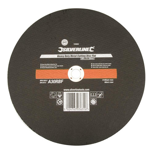 Disque de Tronçonnage Plat Métal 300 x 3 x 20 mm - Usage Intensif, Performance Optimale - Silverline
